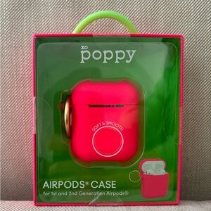 Xo poppy AirPods case for 1st and 2nd generation AirPods.